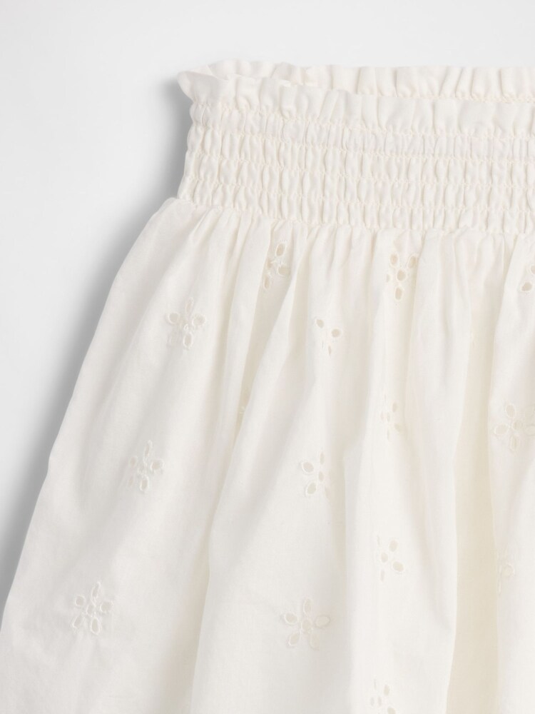 Gap White Pull On Smocked Skirt (4-13yrs) - Image 3 of 3