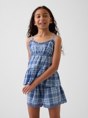 Gap Blue Check Tiered Top (4-13yrs) - Image 1 of 3