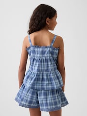 Gap Blue Check Tiered Top (4-13yrs) - Image 2 of 3