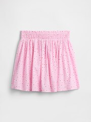 Gap Pink Floral Pull On Smocked Skirt (4-13yrs) - Image 1 of 3