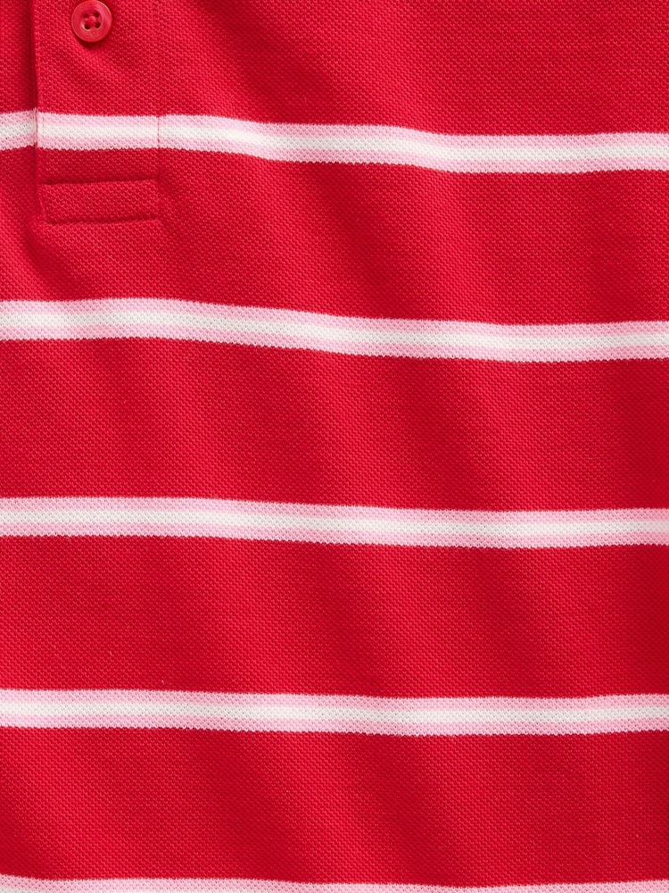 Gap Red Relaxed Pique Polo Shirt (4-13yrs) - Image 3 of 3