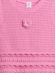 Gap Pink Crochet Vest (6mths-5yrs) - Image 3 of 3