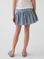 Gap Blue Gingham Denim Tiered Skort (4-13yrs) - Image 2 of 4
