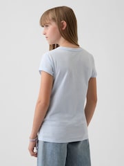 Gap Blue Short Sleeve Logo T-Shirt (4-13yrs) (4-13yrs) - Image 2 of 2