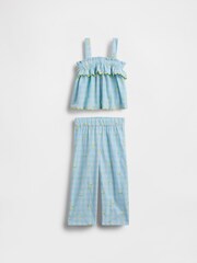 Gap Blue Lemon Gingham Outfit Set (6mths-5yrs) - Image 1 of 2