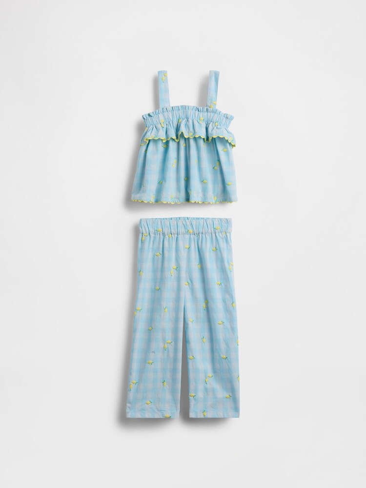 Gap Blue Lemon Gingham Outfit Set (6mths-5yrs) - Image 1 of 2
