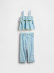 Gap Blue Lemon Gingham Outfit Set (6mths-5yrs) - Image 2 of 2