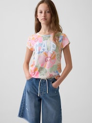 Gap Bright Floral Short Sleeve Logo T-Shirt (4-13yrs) (4-13yrs) - Image 1 of 4