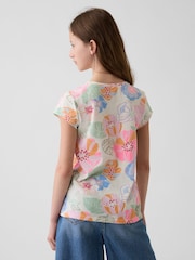 Gap Bright Floral Short Sleeve Logo T-Shirt (4-13yrs) (4-13yrs) - Image 2 of 4
