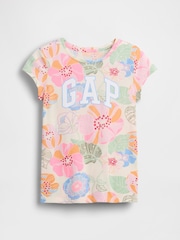 Gap Bright Floral Short Sleeve Logo T-Shirt (4-13yrs) (4-13yrs) - Image 3 of 4