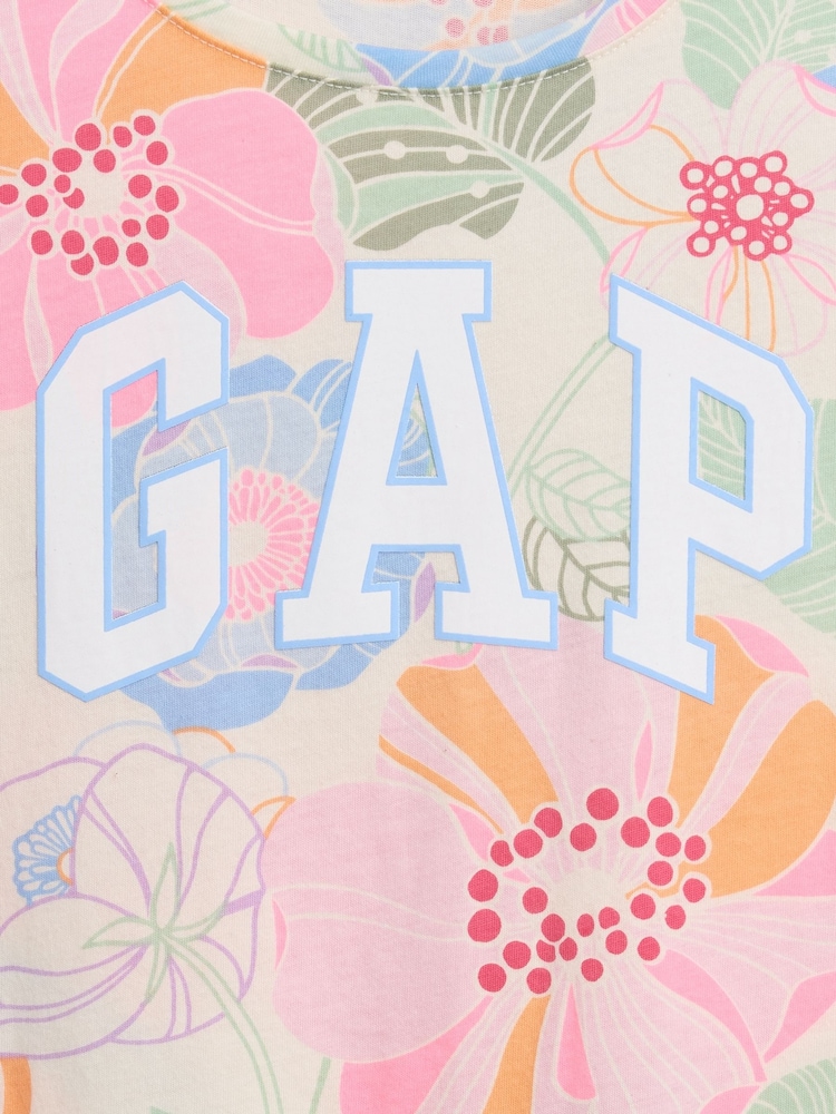 Gap Bright Floral Short Sleeve Logo T-Shirt (4-13yrs) (4-13yrs) - Image 4 of 4