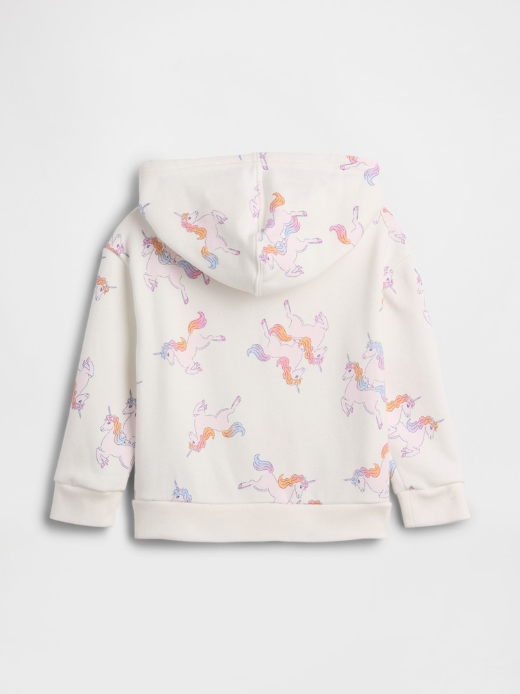 Gap White Logo Zip Hoodie (6mths-5yrs) (6mths-5yrs) - Image 2 of 3