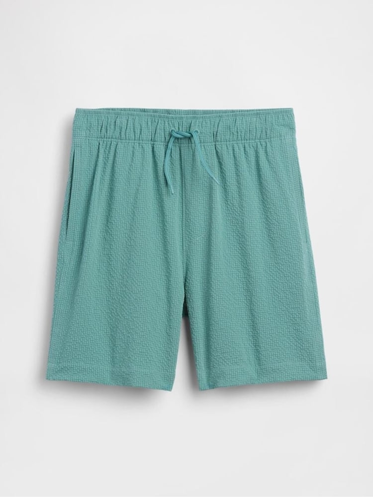 Gap Green Seersucker Swim Trunks (4-13yrs) - Image 1 of 3 Gap Green Seersucker Swim Trunks (4-13yrs) - Image 1 of 3