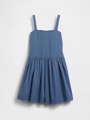 Gap Blue Lace-Trim Shorts Jumpsuit (4-13yrs) - Image 3 of 4