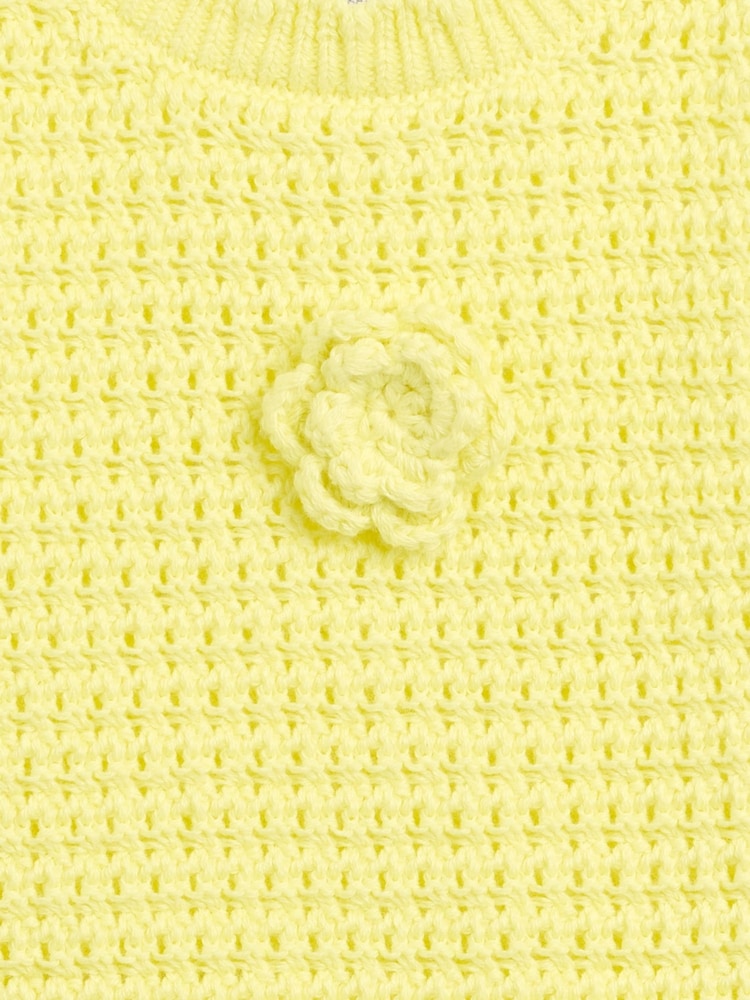 Gap Yellow Crochet Vest (6mths-5yrs) - Image 4 of 4