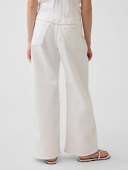 Gap White Low Rise Stride Wide-Leg Jeans (5-14yrs) - Image 2 of 5