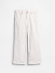 Gap White Low Rise Stride Wide-Leg Jeans (5-14yrs) - Image 4 of 5
