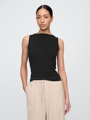 Gap Black Boatneck Vest - Image 1 of 4