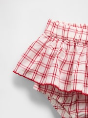 Gap Red/White Brannan Bear Vest and Check Skort Set (0-24mths) - Image 3 of 3
