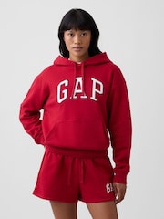 Gap Red Relaxed Gap Logo Hoodie - Image 1 of 5