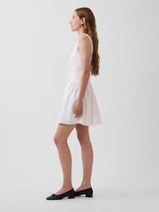 Gap White Pintuck Drop-Waist Mini Dress - Image 3 of 4