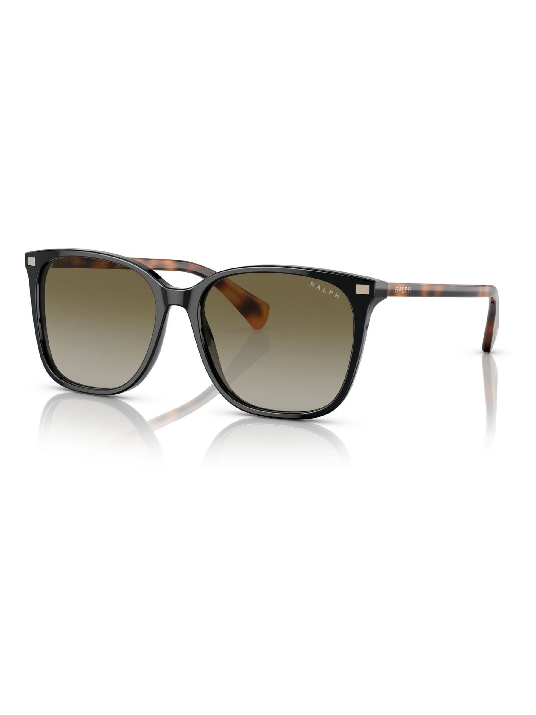 Ralph Lauren Women's Green Woman Ra5293 Vvcv 60378E Sunglasses Acetate Black Squared Normal Shaded - Image 5