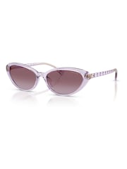 Ralph By Ralph Lauren Purple 0Ra5338U Butterfly Sunglasses - Image 1 of 5