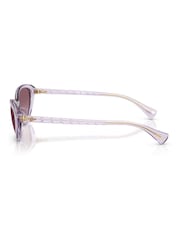 Ralph By Ralph Lauren Purple 0Ra5338U Butterfly Sunglasses - Image 2 of 5