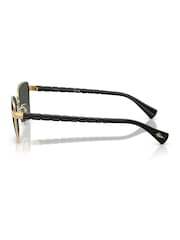 Ralph By Ralph Lauren Gold Ralph 0Ra4149 Irregular Sunglasses - Image 4 of 5