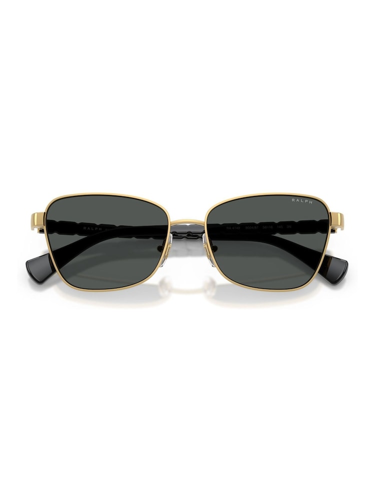 Ralph By Ralph Lauren Gold Ralph 0Ra4149 Irregular Sunglasses - Image 5 of 5 Ralph By Ralph Lauren Gold Ralph 0Ra4149 Irregular Sunglasses - Image 5 of 5