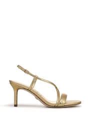Sam Edelman Gold Ginny Strappy Heeled Sandals - Image 1 of 7