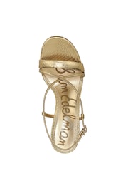 Sam Edelman Gold Ginny Strappy Heeled Sandals - Image 4 of 7