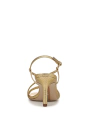 Sam Edelman Gold Ginny Strappy Heeled Sandals - Image 6 of 7