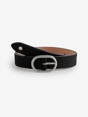 B by Ted Baker Suede Oval Buckle Belt - Image 1 of 3