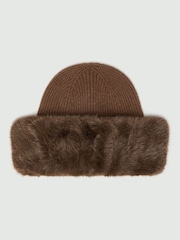 Emme by Marella Brown Oliveto Fluffy Hat - Image 2 of 3
