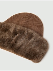 Emme by Marella Brown Oliveto Fluffy Hat - Image 3 of 3