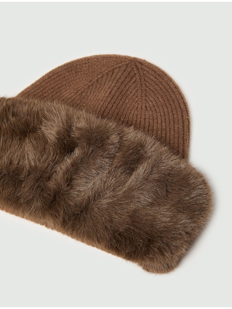 Emme by Marella Brown Oliveto Fluffy Hat - Image 3 of 3