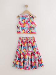 وردي استوائي - Skirt and Top Set (3-16yrs) - Image 1 of 5
