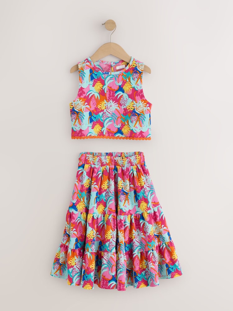 وردي استوائي - Skirt and Top Set (3-16yrs) - Image 1 of 5