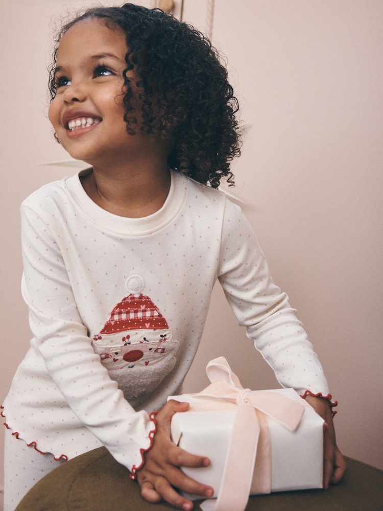 Ecru Santa Christmas Snuggle Pyjamas Set (9mths-12yrs) - Image 2 of 7 Ecru Santa Christmas Snuggle Pyjamas Set (9mths-12yrs) - Image 2 of 7
