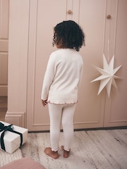 Ecru Santa Christmas Snuggle Pyjamas Set (9mths-12yrs) - Image 3 of 7
