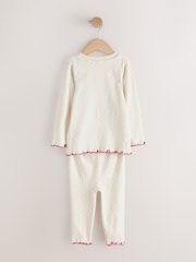 Ecru Santa Christmas Snuggle Pyjamas Set (9mths-12yrs) - Image 5 of 7