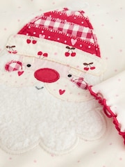 Ecru Santa Christmas Snuggle Pyjamas Set (9mths-12yrs) - Image 6 of 7
