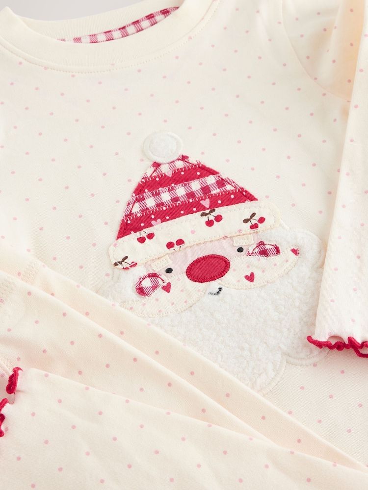 Ecru Santa Christmas Snuggle Pyjamas Set (9mths-12yrs) - Image 7 of 7 Ecru Santa Christmas Snuggle Pyjamas Set (9mths-12yrs) - Image 7 of 7