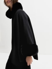 Emme by Marella Amici Fur Cape Poncho - Bild 5 von 6