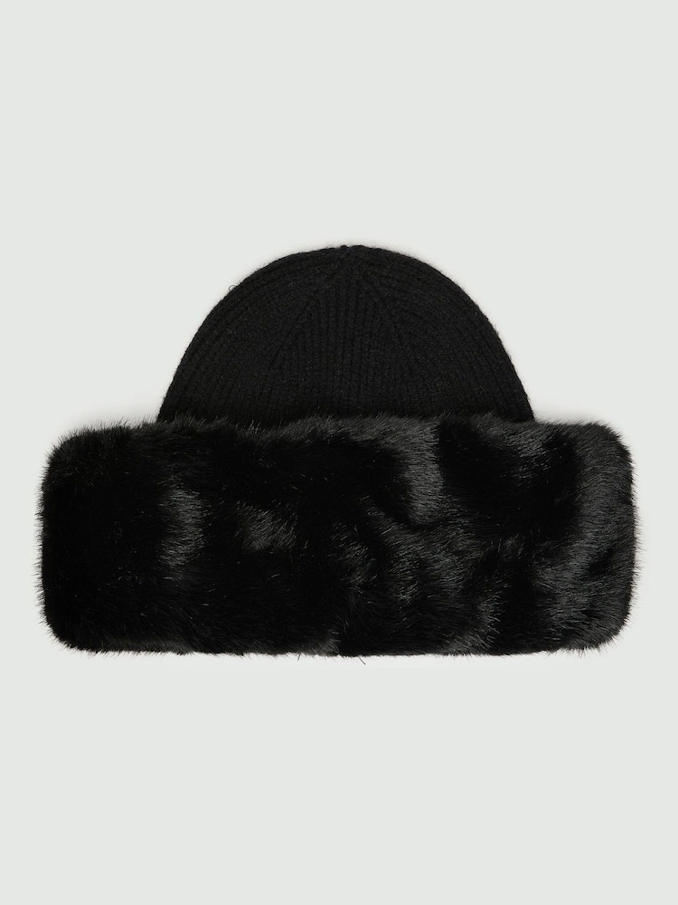 Emme by Marella Black Oliveto Fluffy Hat - Image 1 of 3