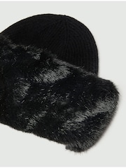 Emme by Marella Black Oliveto Fluffy Hat - Image 2 of 3