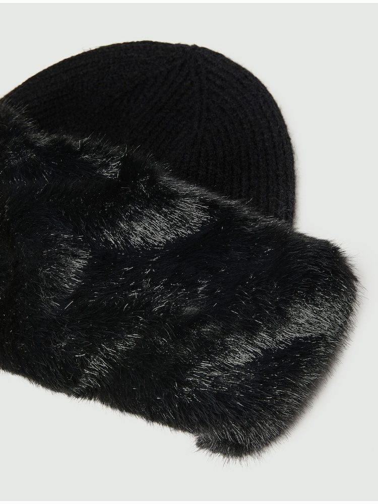 Emme by Marella Black Oliveto Fluffy Hat - Image 2 of 3