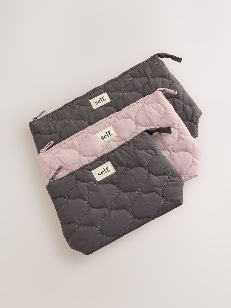 self. Quilted Travel Pouch 3 Pack - Bild 1 von 4