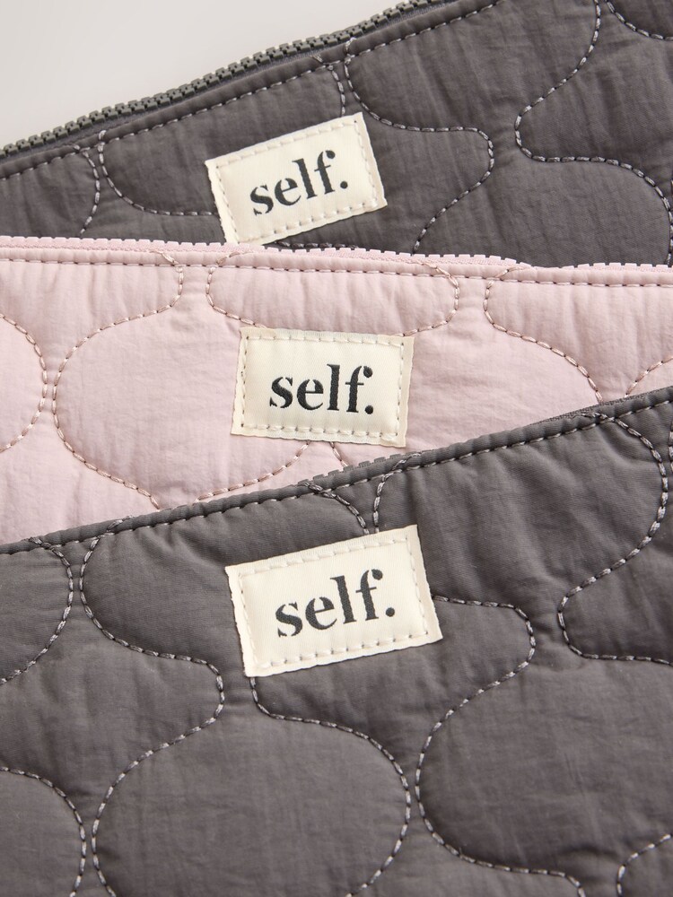 self. Quilted Travel Pouch 3 Pack - Bild 2 von 4
